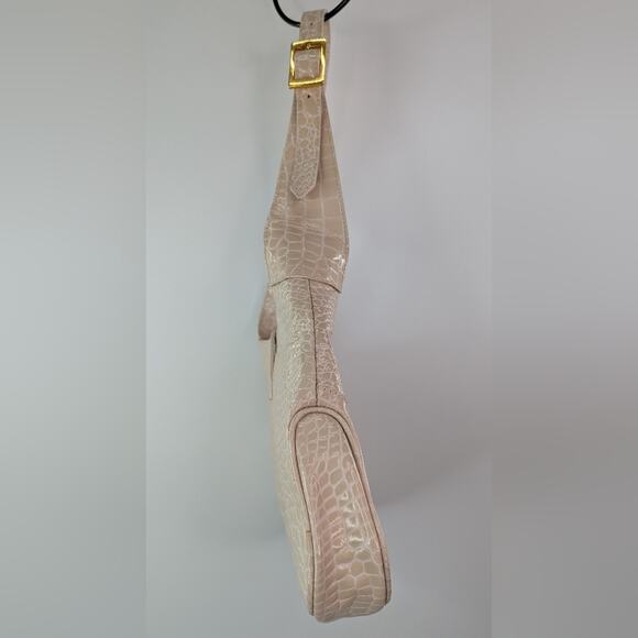 Delmar Patent Leather Italian Cream Shoulder Bag NWT | 25129 - Picture 8 of 10